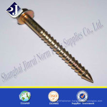 high tensile wood screw yellow zinc for US FASTENAL with TS16949 ISO9001